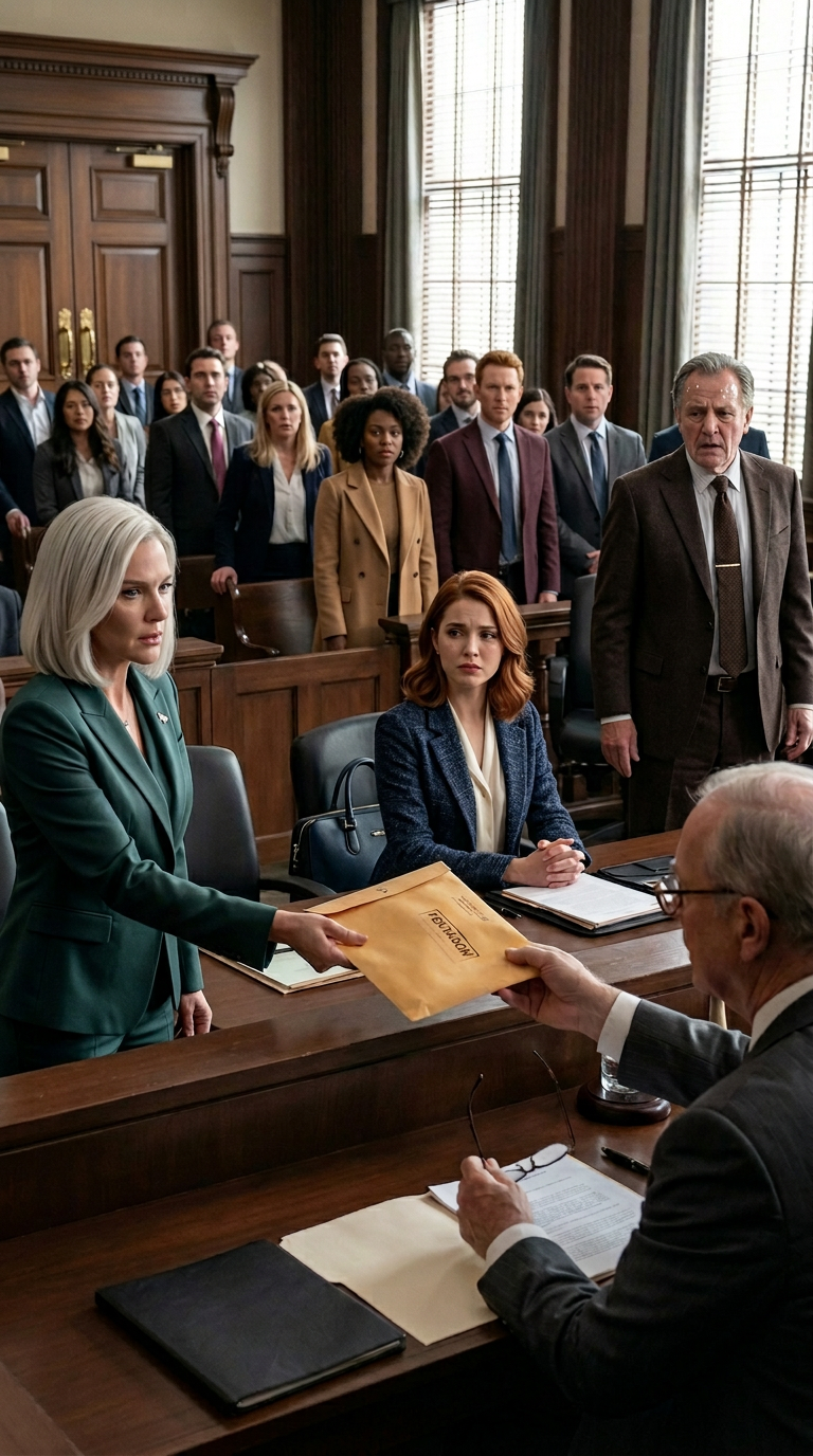 Een momentje… – ‘Ze heeft nog geen dag gewerkt sinds de universiteit,’ zei mijn vader tegen de jury – hij klaagde mij aan…