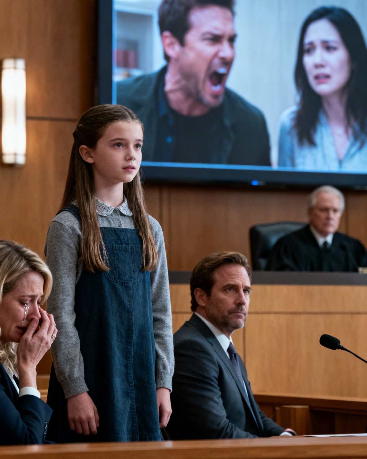 Mijn man heeft een scheiding aangevraagd — en toen stelde mijn tienjarige dochter de rechter een vraag.