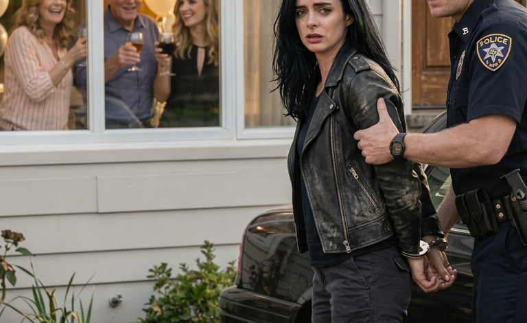 Een momentje… – “Ga uit de auto!” schreeuwde de agent, zijn pistool recht