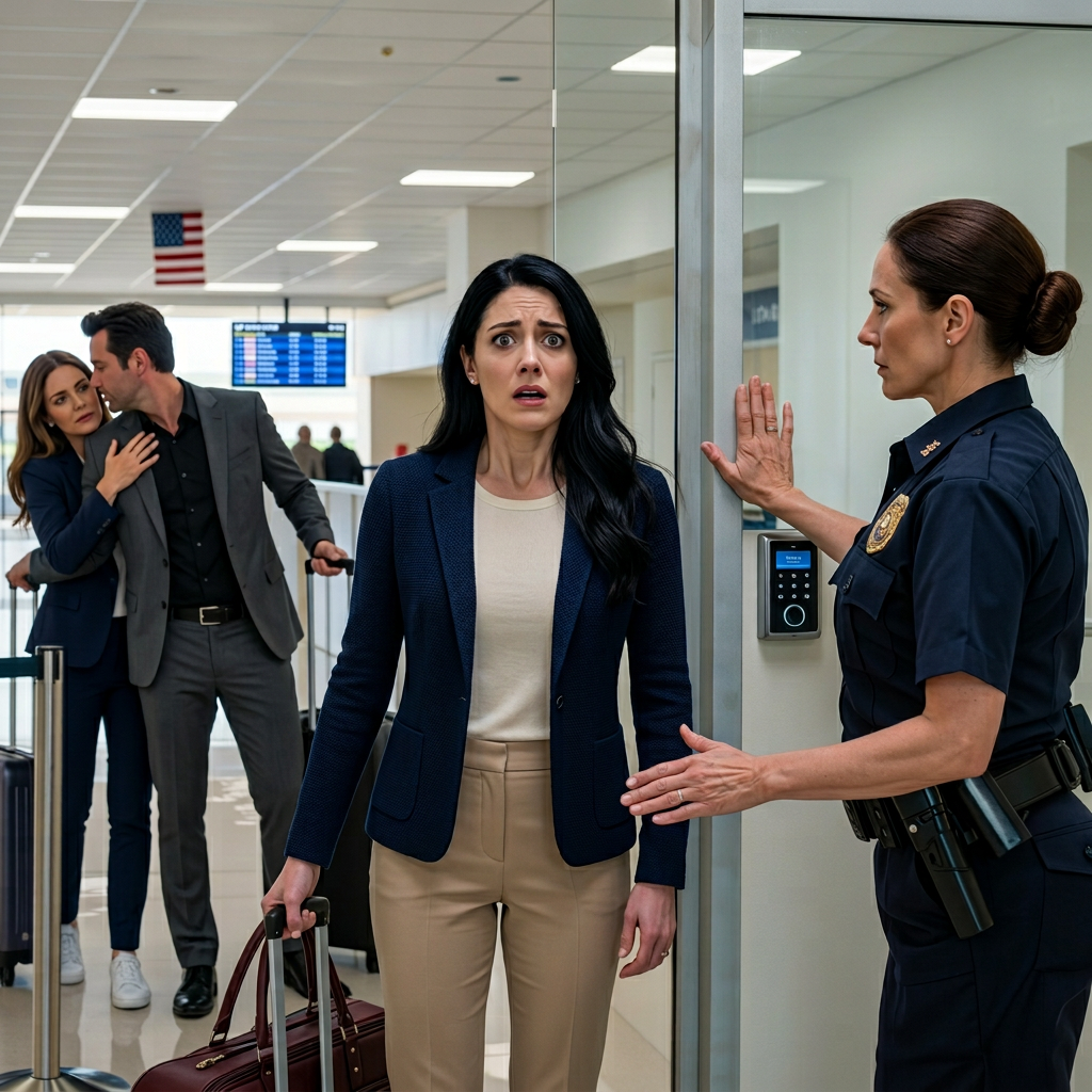 Mijn man stuurde me op vakantie, maar de luchthavenbeveiliging hield me tegen: “Ga niet aan boord van die vlucht.”