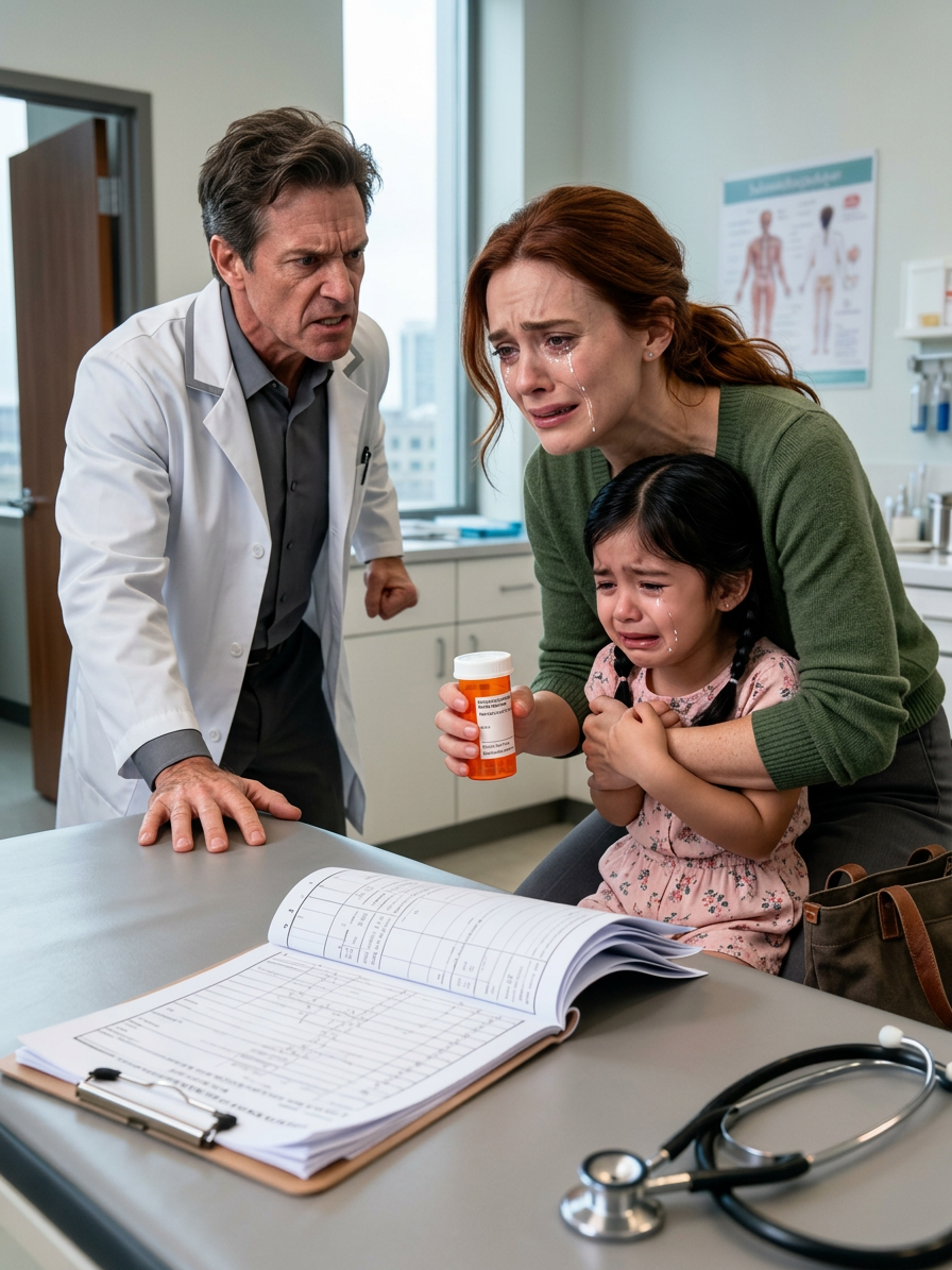 Om niet in paniek te raken, zei ik tegen mijn dochter dat ze meteen het pillenflesje uit haar slaapkamer moest halen. Toen ik het etiket zag, herkende ik de naam van het medicijn helemaal niet. Ik ben diezelfde ochtend nog met haar naar de dokter gegaan. Toen de dokter het flesje zorgvuldig bekeek, werd zijn gezicht lijkbleek en begonnen zijn handen te trillen.