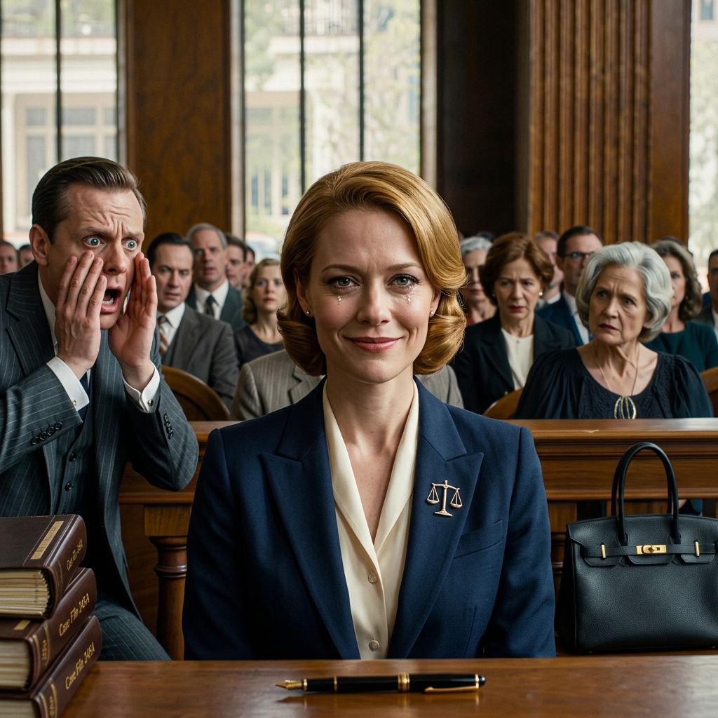 Tijdens onze scheidingszitting grijnsde mijn man terwijl hij het huis, het bedrijf, de auto’s – alles wat we in vijftien jaar hadden opgebouwd – opeiste. Toen keek ik de rechter aan en zei: “Ik wil gewoon dat mijn man alles krijgt waar hij om gevraagd heeft.” Zijn moeder glimlachte alsof ik eindelijk gebroken was. Zijn advocaat niet. Want het laatste document op die tafel was er niet om hem te redden. Het was er om af te maken wat hij begonnen was.