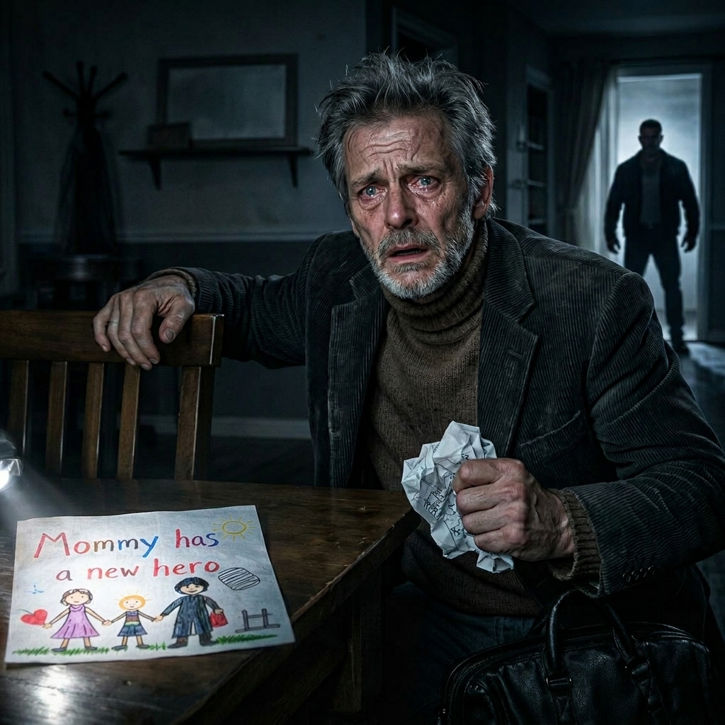 Na vele nachten met zijn minnares kwam hij thuis — een briefje getekend met kleurpotloden zei: “Mama heeft een nieuwe held”