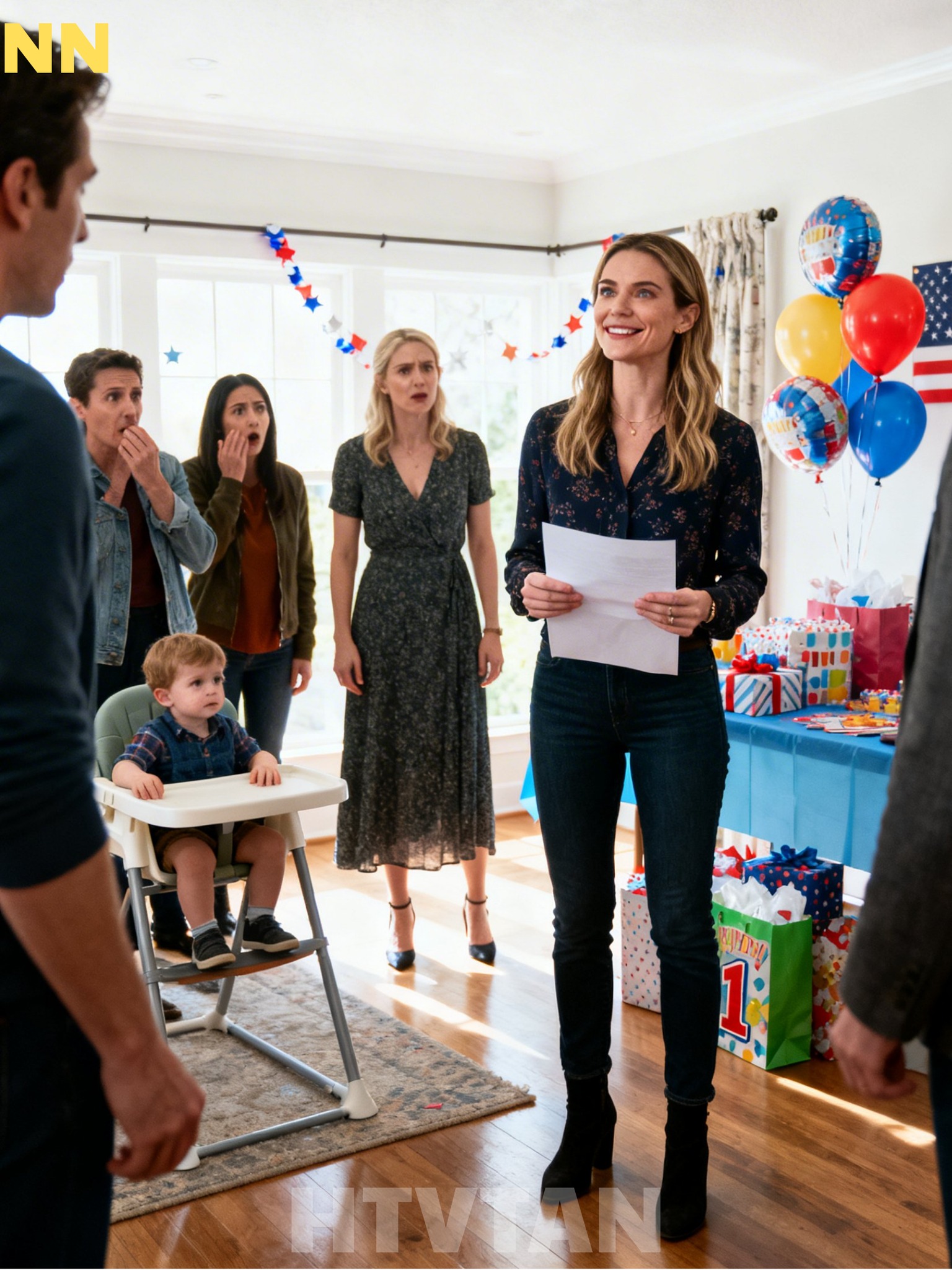 Na de begrafenis van mijn man ging ik naar het eerste verjaardagsfeestje van de zoon van mijn zus, en ze kondigde aan: “MIJN ZOON IS HET KIND VAN JE MAN. DUS ALS ERFENIS NEEM IK DE HELFT VAN JE HUIS VAN $800.000.” Ze liet me zelfs zijn testament zien. Ik zei: “OH, IK BEGRIJP HET,” en probeerde mijn lachen in te houden. Want mijn man…