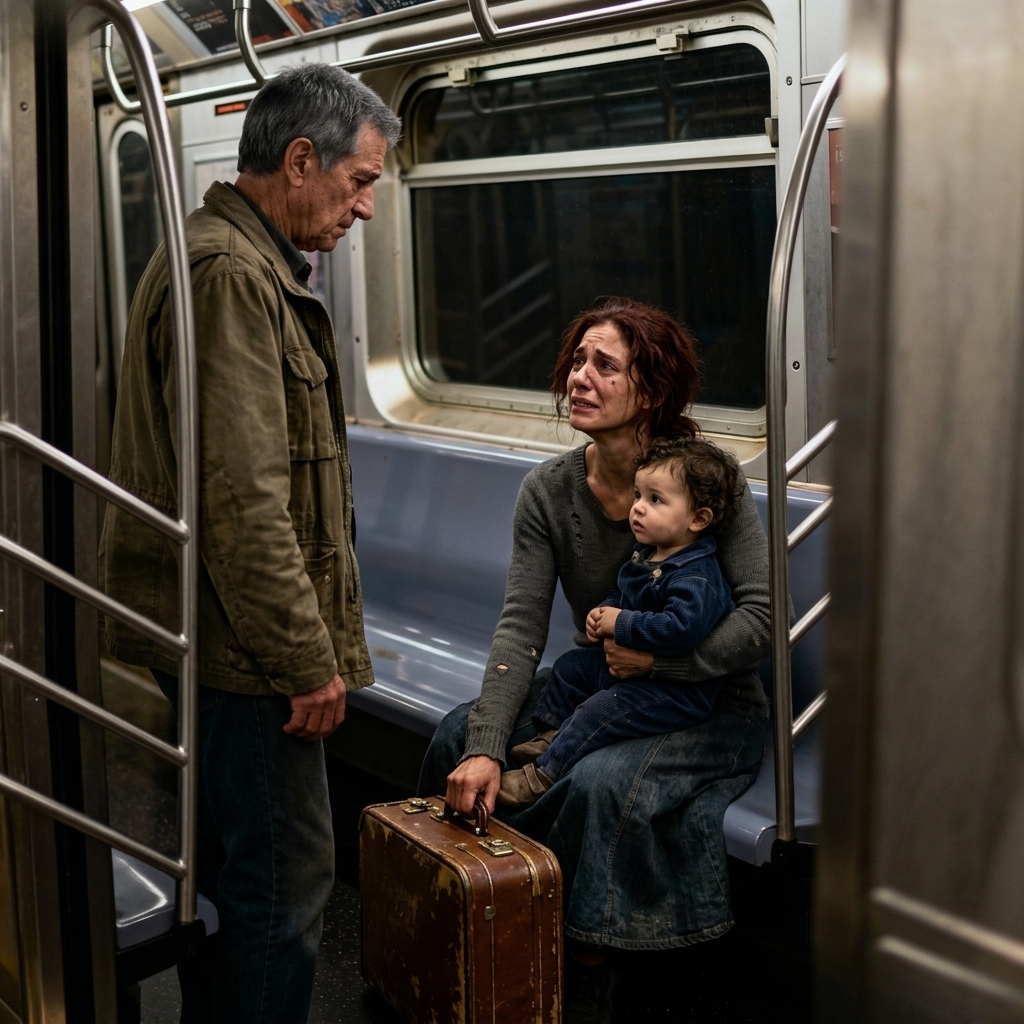 Ik zag mijn dochter met haar kind in de metro en vroeg haar: “Waarom rijd je niet in de auto die ik je heb gegeven?” Pas toen vertelde ze me dat haar man en schoonmoeder haar hele salaris opstrijken en haar dwingen haar appartement aan hen over te schrijven. Ze dreigen haar, mijn kleinkind en zelfs ons iets aan te doen. Ik heb haar maar één ding gezegd…