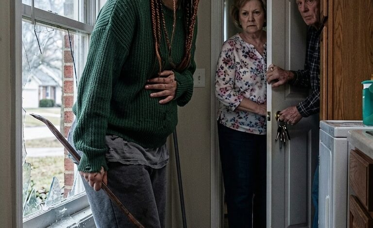 Een momentje… – Ik ben 39 weken zwanger als ik de voordeur hoor klikken, en dan draait het slot van buitenaf. De stem…