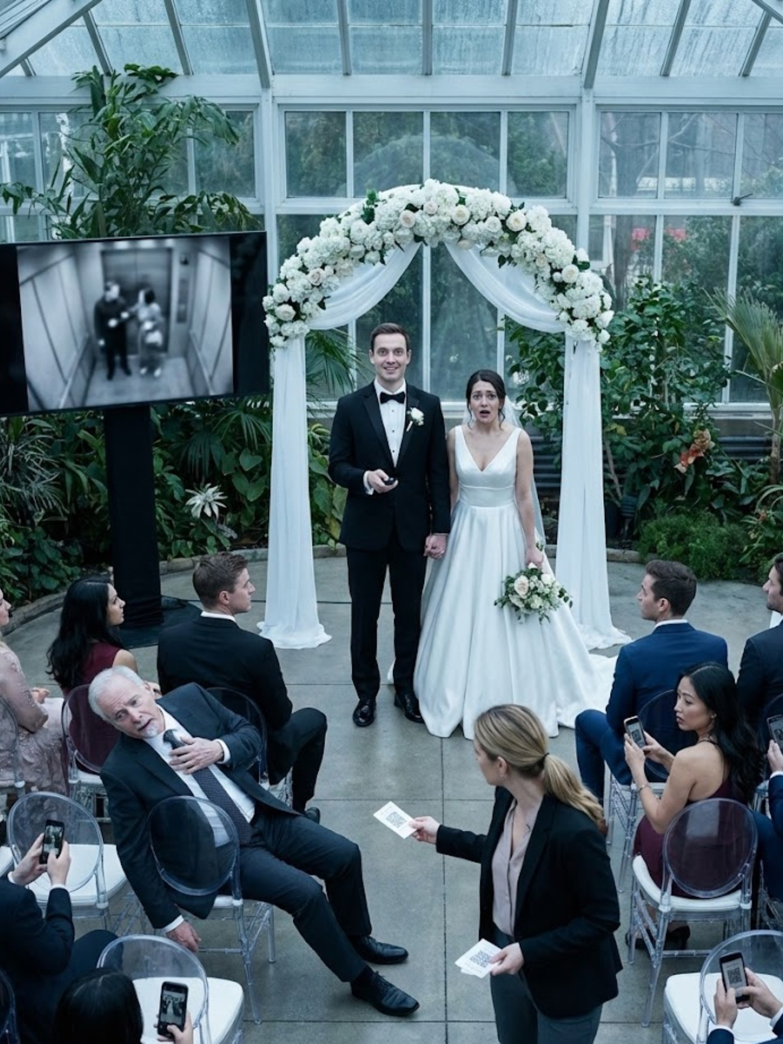 Mijn verloofde sliep met mijn vader voor onze bruiloft; ik maakte van de ceremonie een wraakactie. De avond voor mijn bruiloft liet mijn vader zijn telefoon onvergrendeld staan – en één berichtje van mijn verloofde bezorgde me de rillingen. Ik confronteerde hen niet. Ik zegde niets af. Ik glimlachte, maakte de tafelschikking af en besteedde de volgende drie uur aan het voorbereiden van een ‘verrassing’ voor 150 gasten.