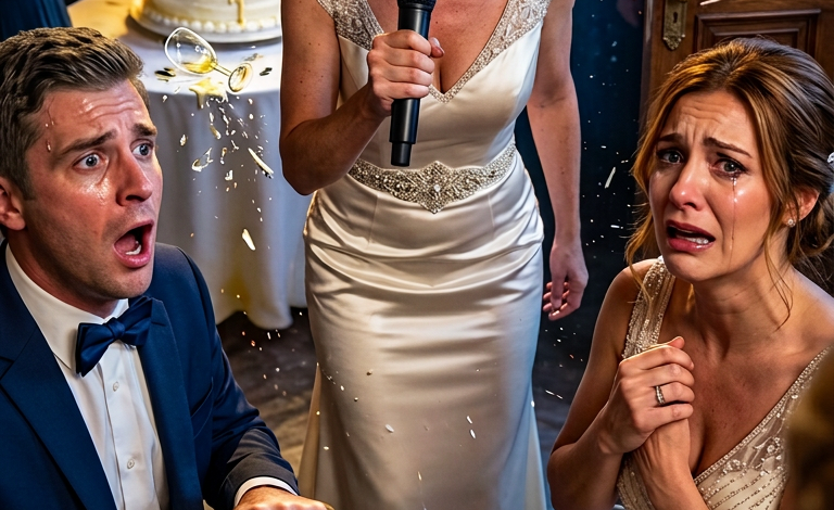 Een momentje… – Op mijn bruiloft wees mijn arrogante schoonmoeder naar mij en zei tegen iedereen: ‘Vanavond heeft ze dienst voor ons.’ Het…