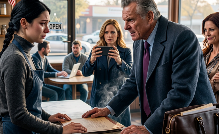 Mijn ouders hebben me vier jaar lang genegeerd, alsof ik nooit bestaan had. Toen kwamen ze ineens mijn koffiezaak binnenlopen, lachend en pratend met klanten alsof de zaak van hen was. Mijn vader smeet een contract op de toonbank en siste: “Teken 15%… anders bel ik vanavond je huisbaas.” Mijn moeder grijnsde. Ik bleef kalm en zei: “Goed, bel hem maar.” Toen hij opnam, zette ik de telefoon op luidspreker…
