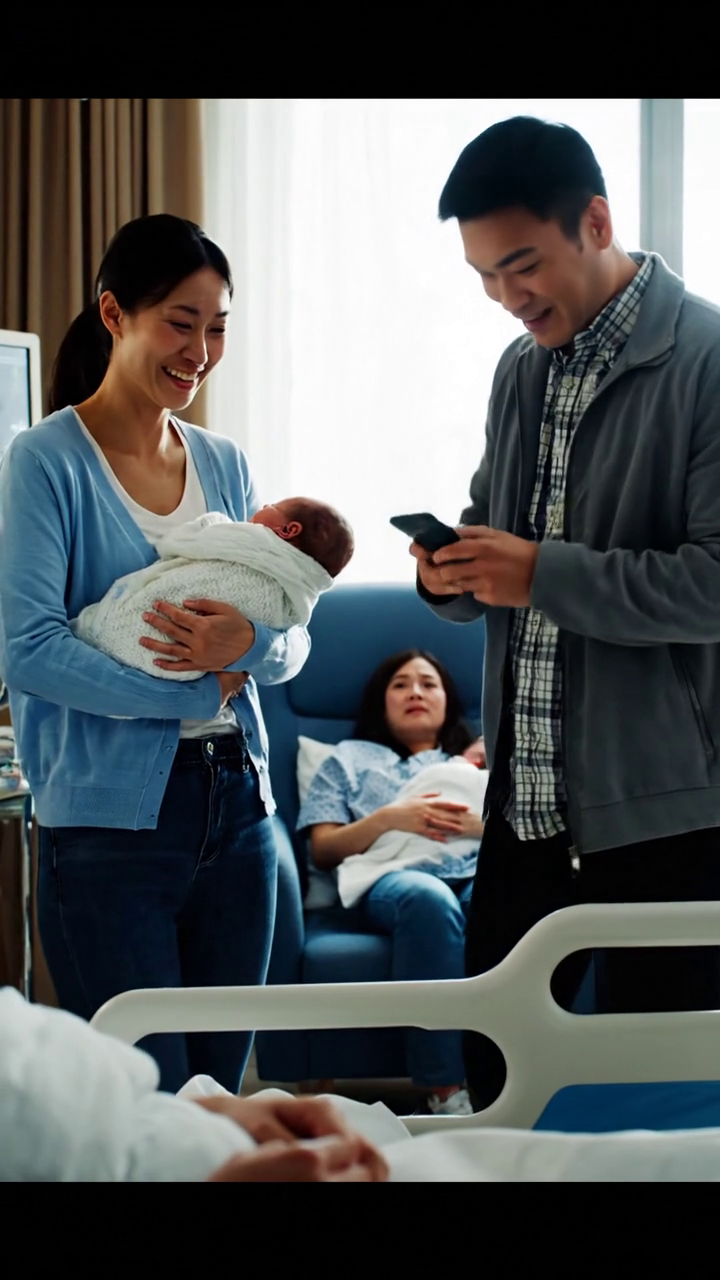 Op Moederdag vertelde mijn moeder trots op Facebook dat het zoontje van mijn zus haar “enige kleinkind” was, terwijl ik zwanger was van een baby die ze nauwelijks erkende. Zeven maanden later, toen ik beviel en ze hem nog steeds boven mij verkoos, ging de foto uit de verloskamer die als een lopend vuurtje door ieders tijdlijn ging, niet viraal vanwege het gezicht van mijn dochter, maar vanwege de vrouw die haar vasthield.