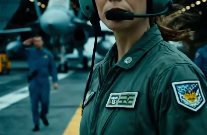 Ze hield haar status als elite-instructeur geheim, totdat twee F-35-piloten haar roepnaam groetten