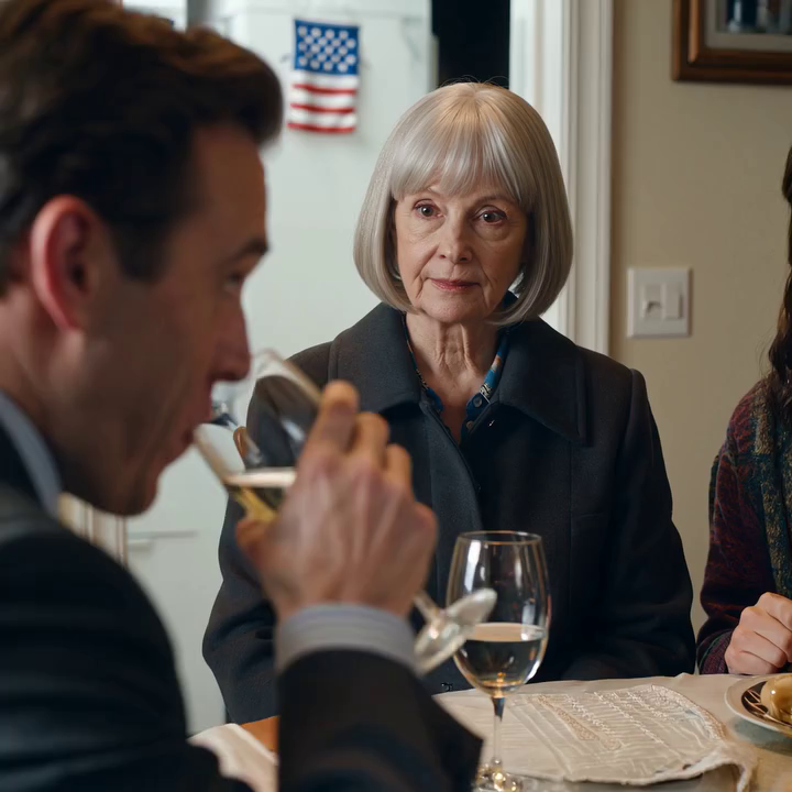 Tijdens het avondeten lachte mijn schoonzoon hardop: ‘Hoe voelt het om een mislukkeling te zijn?’ Iedereen lachte, behalve ik. Ik glimlachte en vroeg: ‘Hoe voelt het om te weten dat deze ‘mislukkeling’ niet langer jullie rekeningen zal betalen?’ Op het moment dat ik die woorden uitsprak… Het gelach verstomde abrupt, de borden leken in de lucht te bevriezen en het gezicht van mijn dochter veranderde van kleur toen ze besefte dat ik geen grapje maakte.