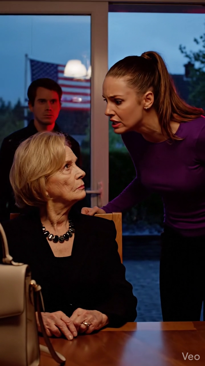 I invited the whole family to dinner to talk about my will. My daughter-in-law was smiling in a way that felt strangely forced. Out of nowhere, my grandson hugged me tight and whispered, “Grandma, Mommy put her diamond necklace in your purse.” I froze, my hands and feet turning ice-cold. While no one was paying attention, I quietly slipped the necklace back into my daughter-in-law’s bag. Ten minutes later…