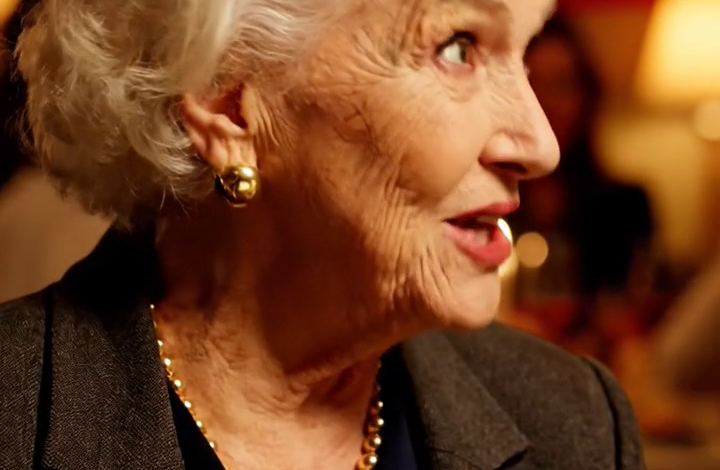 My daughter-in-law shoved a box into my hands and smirked, “Just a little more and Mom will be able to fly away.” The whole dinner table in that suburban house burst out laughing, my son lowered his head as if he hadn’t heard a thing, and I only clutched the gift in my lap and said thank you — until the next morning, when something at the front door left the whole family frozen