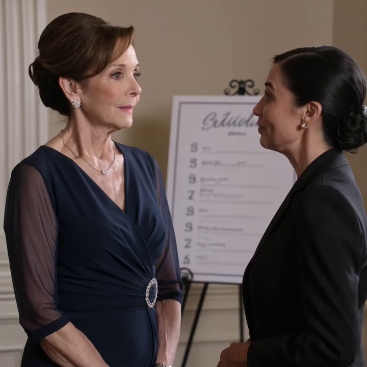 ‘Doe alsof je bij me hoort’ — Gedwongen naar de achterste rij op de bruiloft van haar eigen zoon nadat de bruid fluisterde: ‘Je armoede zal ons te schande maken’, probeerde een rouwende moeder te verdwijnen totdat een vreemdeling met zilvergrijs haar haar hand pakte, de hele tuin stil maakte en de plattegrond, die bedoeld was om haar te vernederen, veranderde in de eerste barst in een geheim dat niemand op die bruiloft onder ogen wilde zien