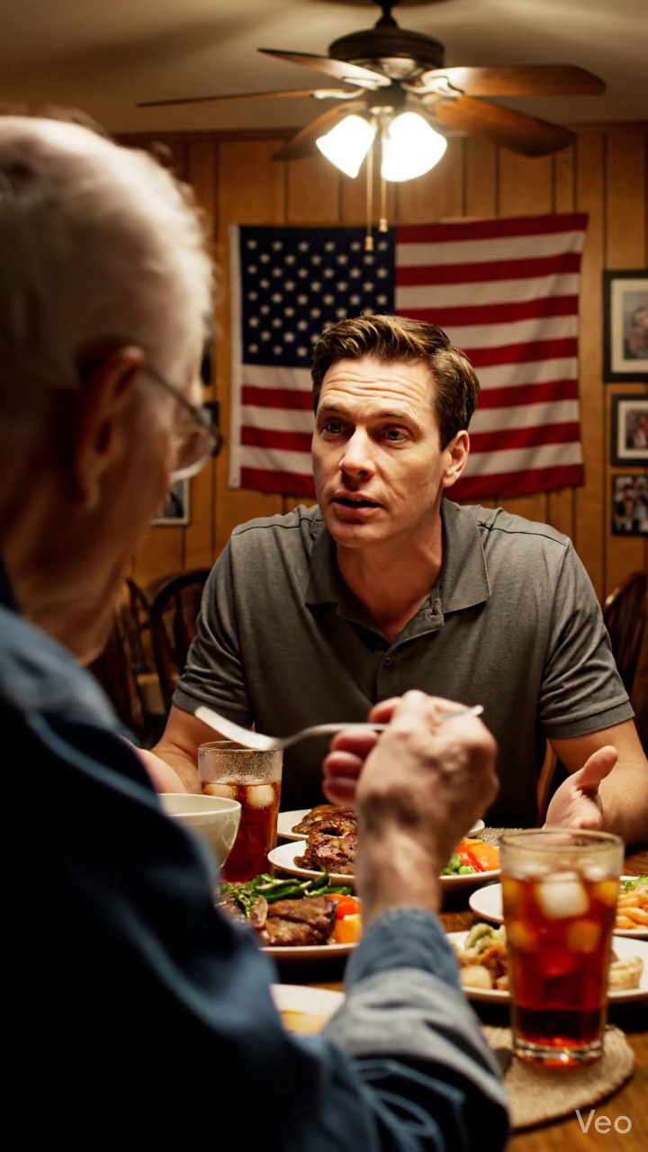 Tijdens het avondeten vertelde mijn zoon dat zijn vrouw zwanger was en dat ze een groter huis nodig hadden. Ik glimlachte en zei: “Gefeliciteerd”… en vroeg toen: “En waarom is dat precies mijn probleem?” Het werd muisstil aan tafel.