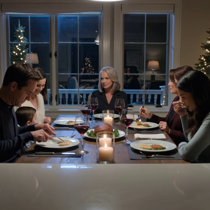 Tijdens het kerstdiner bedankte ik mijn tante voor de sleutelhanger die ik voor mijn verjaardag had gekregen. Toen zei ze kalm dat het echte cadeau een appartement van 400.000 dollar was. Mijn hele familie verstijfde van schrik.