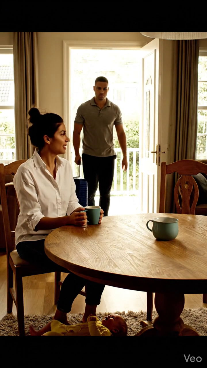 “These babies are too noisy—I need space,” my husband said at 2:47 in the morning before rolling a suitcase past our one-month-old twins and flying to Europe for a month, but when he finally came back, the woman he left behind was gone—and what was waiting for him in that quiet Ohio house made him stop in the doorway like he’d just walked into the wrong life.