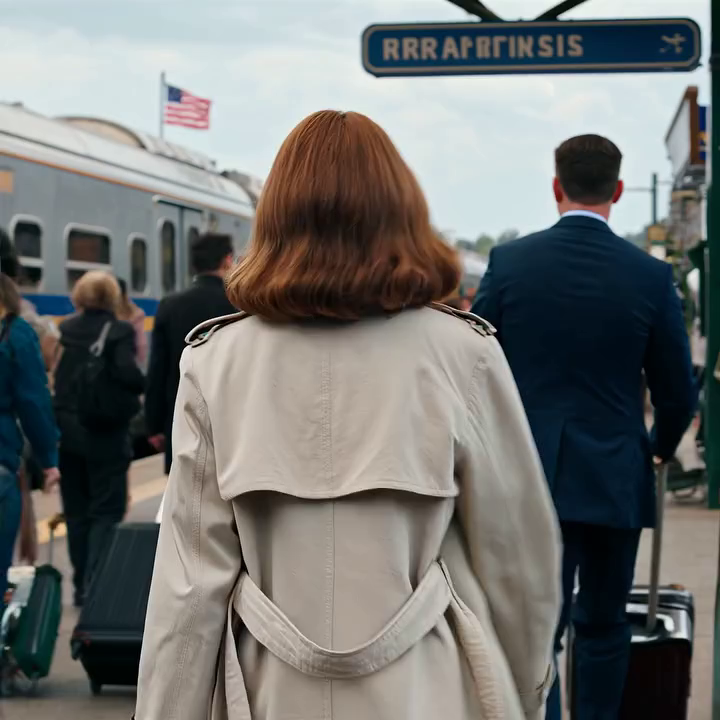 In de trein op weg naar ons huwelijksreisje staarde een vreemde vrouw acht uur lang naar mijn man… en toen ze eindelijk wegging, stopte ze een verfrommeld briefje in mijn hand dat ons perfecte huwelijk in mijn hoofd veranderde in een plaats delict.