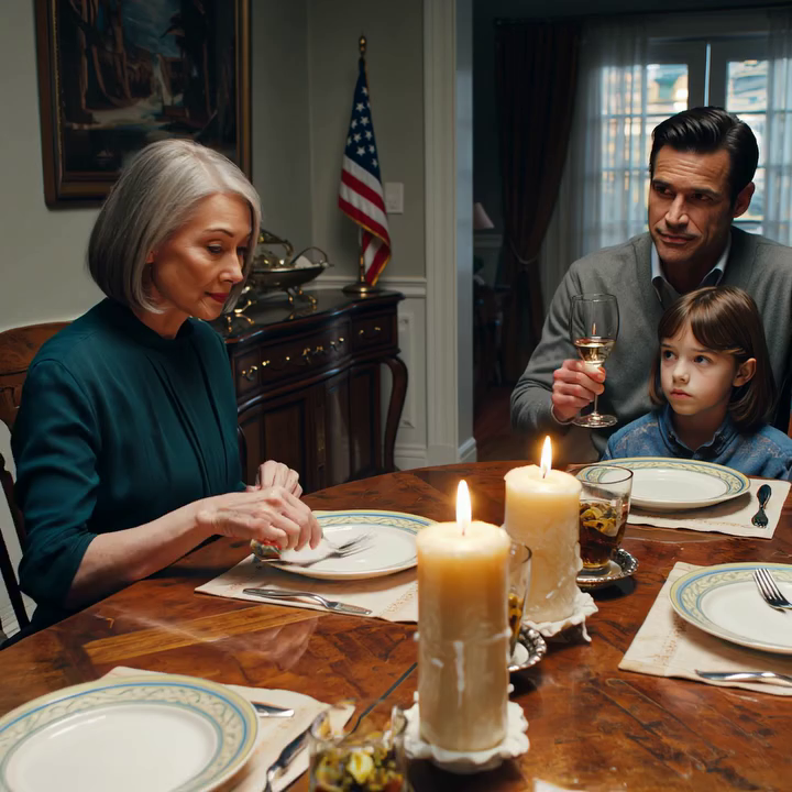 Tijdens het diner hief mijn schoonzoon zijn glas en maakte hij me belachelijk. Iedereen lachte, behalve ik.