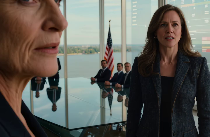 ‘Je bent ontslagen,’ sneerde de vrouw van de CEO midden in een lanceringsvergadering van 300 miljoen dollar met uitzicht op de Chicago River. Ik deed mijn badge af, legde hem op de glazen tafel en sprak net zacht genoeg om de advocaten de adem te laten inhouden: ‘Dan kun je de advocaten en je man misschien uitleggen waarom, precies zes minuten later, het hele systeem dat ze denken te beheersen, zal beginnen te verdwijnen.’