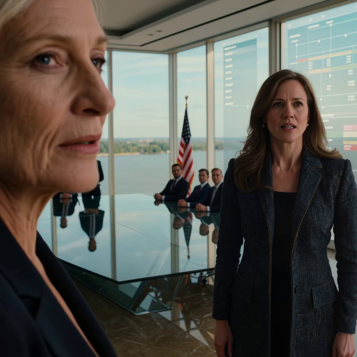 ‘Je bent ontslagen,’ sneerde de vrouw van de CEO midden in een lanceringsvergadering van 300 miljoen dollar met uitzicht op de Chicago River. Ik deed mijn badge af, legde hem op de glazen tafel en sprak net zacht genoeg om de advocaten de adem te laten inhouden: ‘Dan kun je de advocaten en je man misschien uitleggen waarom, precies zes minuten later, het hele systeem dat ze denken te beheersen, zal beginnen te verdwijnen.’