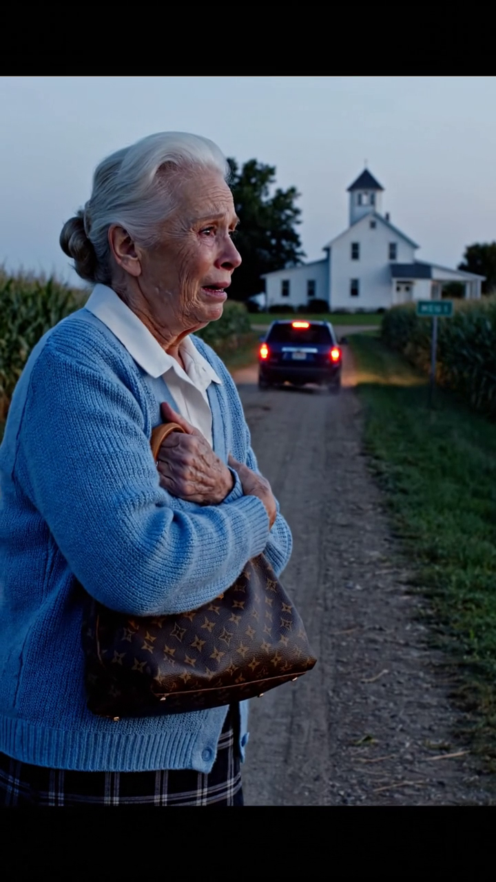 Nadat we mijn man hadden begraven, reed mijn zoon me naar een rustige weg buiten de stad en zei: “Hier stap je uit. Het huis en de zaak zijn nu van mij.” Ik stond in het stof, mijn tas stevig vastgeklemd, terwijl hij wegreed zonder om te kijken. Geen telefoon. Geen geld. En toen besefte ik het: ik was niet alleen. Ik was vrij… maar hij had geen idee wat ik allemaal had geregeld voordat zijn vader overleed…