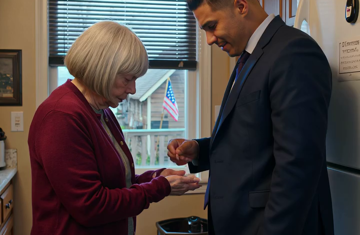 Ik dacht dat mijn zoon me elke maand een envelop met 1000 dollar gaf om me te sparen – totdat ik flauwviel in een supermarktgang in Columbus, mijn kleinzoon voor Thanksgiving naar huis vloog en één beleefde vraag die hij stelde terwijl we aan tafel zaten, mijn zoon zo snel bleek deed worden dat ik diep vanbinnen wist dat iemand het goed had gehad terwijl ik mijn hartpillen als diamanten telde. Mijn naam is Grace Bennett, ik ben 68 jaar oud en in mijn kleine appartementje aan Maple Street in Columbus, Ohio, was ik mijn leven gaan afmeten aan wat ik me kon veroorloven.