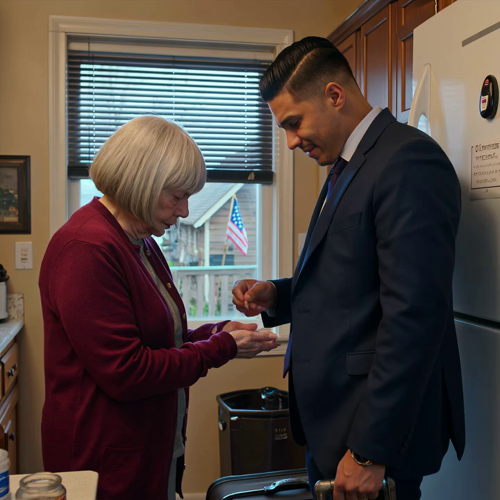 Ik dacht dat mijn zoon me elke maand een envelop met 1000 dollar gaf om me te sparen – totdat ik flauwviel in een supermarktgang in Columbus, mijn kleinzoon voor Thanksgiving naar huis vloog en één beleefde vraag die hij stelde terwijl we aan tafel zaten, mijn zoon zo snel bleek deed worden dat ik diep vanbinnen wist dat iemand het goed had gehad terwijl ik mijn hartpillen als diamanten telde. Mijn naam is Grace Bennett, ik ben 68 jaar oud en in mijn kleine appartementje aan Maple Street in Columbus, Ohio, was ik mijn leven gaan afmeten aan wat ik me kon veroorloven.