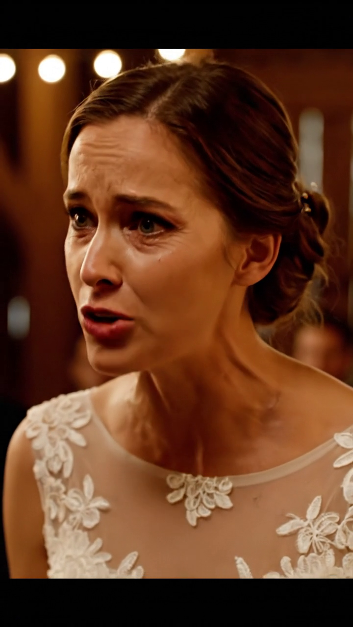 Op mijn bruiloft droegen mijn ouders zwarte rouwkleding. Mijn moeder pakte de microfoon: “We blijven hier tot je het huis aan je zus hebt overgedragen!” Mijn zus lachte. Mijn man stond kalm op en wees naar het scherm. Wat daarop verscheen, zorgde ervoor dat ze de locatie ontvluchtten.