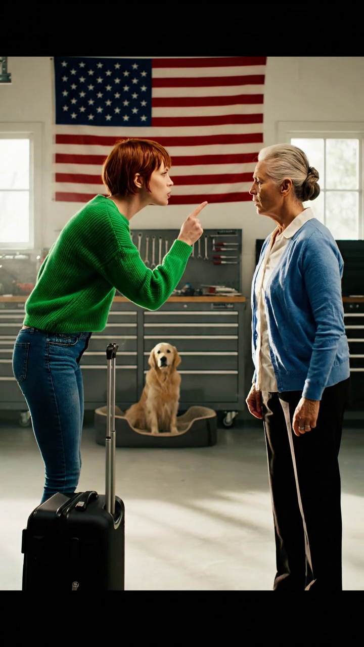 Op de dag dat mijn man overleed, zette mijn schoondochter mijn koffers in de garage – zich totaal niet bewust van de 19 miljoen dollar en de villa die hij me had nagelaten. Die avond zei ze: “Vanaf nu slaap je in de garage.” Pal ernaast stond het bed voor haar verwende hond. Ik glimlachte en antwoordde zachtjes: “Goed dan” – want ze had geen idee dat ik op het punt stond de regels te herschrijven. Tegen de tijd dat ze het besefte… was alles al veranderd.