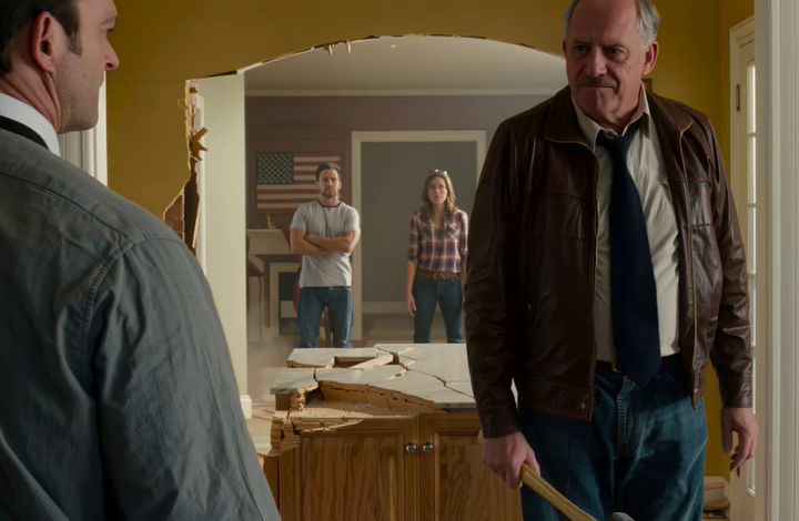 Ik kwam vroeg thuis omdat mijn afspraak was afgezegd, deed de deur open en zag mijn stiefvader mijn op maat gemaakte keuken van $90.000 met een moker aan gort slaan, terwijl de ploeg van mijn zus de keukenkastjes eruit sloopte alsof het huis al van hen was. Op het moment dat ik mijn eigen woonkamer binnenstormde om het te stoppen, begon alles een kant op te gaan die niemand meer kon beheersen…