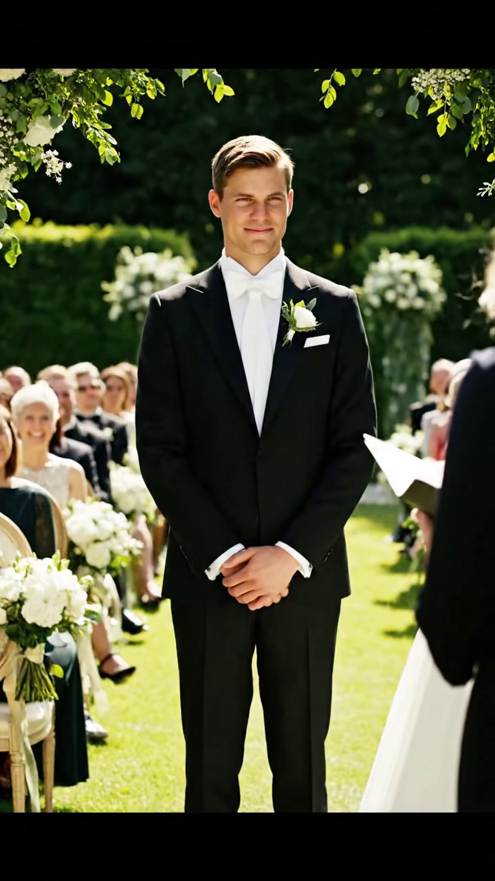 ‘At my son’s luxury wedding, they put me in row 14 right beside the service area. The bride leaned in and whispered, ‘Please… don’t make us look bad today.’ Then a man in a black suit sat next to me and murmured, ‘Let’s pretend we came together.’ When my son looked down and saw us, his face went pale.’ and the cruel part wasn’t the seat… it was how calmly they expected me to accept it.