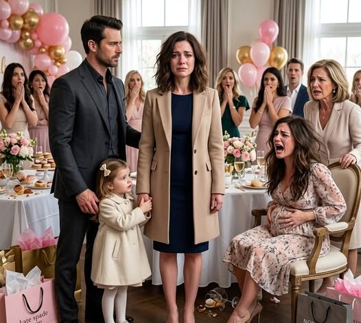 Mijn zus lachte me uit omdat ik “nog steeds blut” was op haar babyshower – totdat een man met een kind in zijn buik alles veranderde met één zin.