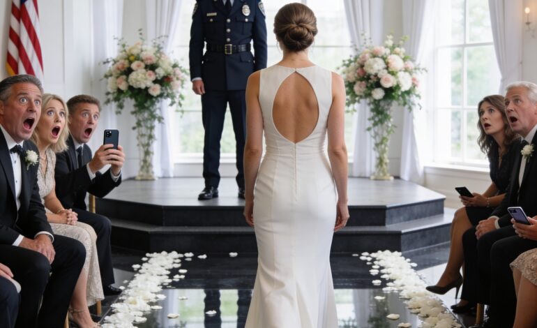 ‘Je trouwt met een bewaker?’ sneerde mijn moeder. 68 uitnodigingen. Nul reacties. Mijn hele familie boycotte mijn bruiloft. Ik liep helemaal alleen naar het altaar. Toen ontplofte mijn telefoon – nadat een gast een filmpje van 10 seconden had geplaatst… met als onderschrift: ‘Haar bruidegom is…’