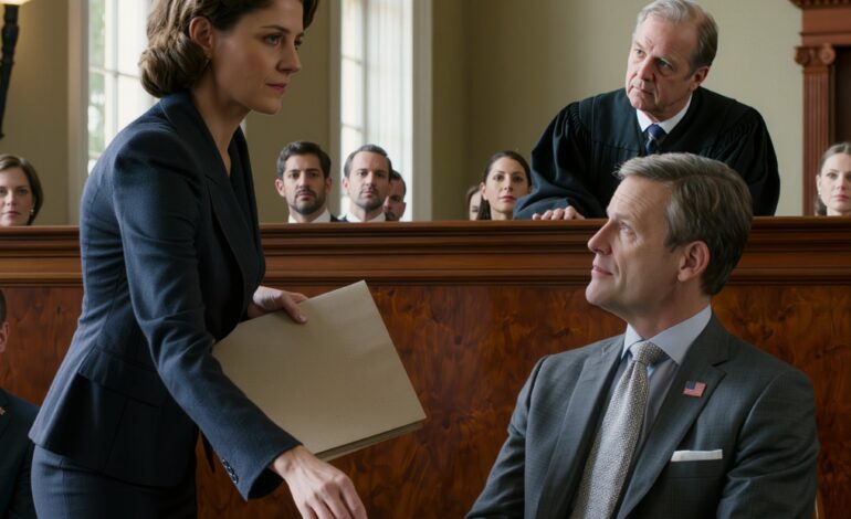 Mijn vader wees naar me, recht voor de rechter – die hem toevallig goed kende – en zei: “Ze weet alleen maar hoe ze moet verkwisten wat haar is nagelaten.” Hij eiste het hele fortuin op dat mijn grootvader me in zijn testament had nagelaten. De rechter knikte en zijn advocaat glimlachte, zeker van de overwinning. Toen zei ik twee zachte woorden… ALLES IN DE KAMER VERANDERDE OPEENKOMSTIG