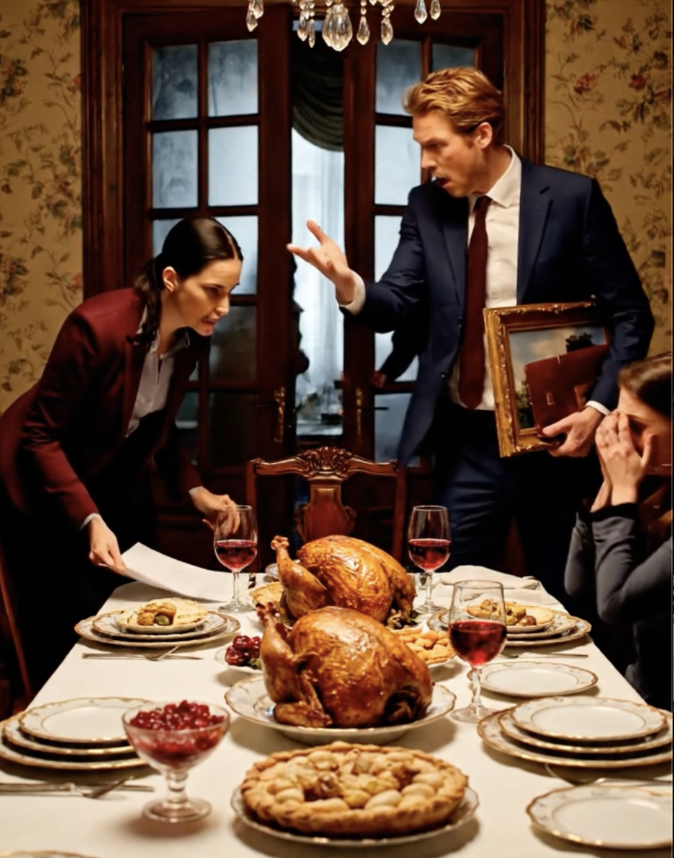 Mijn zus vertelde haar huisbaas: “Lauren maakt de huur voor vijf uur over”, mijn moeder zette me online te schande en mijn vader dreigde me te weren van Thanksgiving — maar op het moment dat ik de eetkamer binnenliep met het geprinte borgstellingsformulier in mijn tas, begon het familieverhaal dat ze iedereen hadden voorgehouden af ​​te brokkelen, en één zin aan tafel veranderde alles.