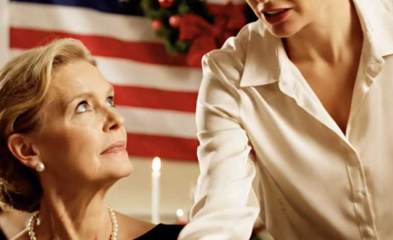 Tijdens het Thanksgiving-diner kondigde mijn schoondochter plotseling aan: “Uw overleden echtgenoot heeft het huis aan ons nagelaten. Er is hier niets meer voor u.” De hele tafel viel stil. Ik legde mijn vork neer en zei: “Moet ik het ze vertellen… of wilt u dat liever zelf doen?” Haar glimlach verdween meteen. Mijn zoon boog zich naar me toe en fluisterde: “Mam… alsjeblieft niet.” Mijn schoondochter keek me aan en vroeg: “Wat moet ik ze vertellen?”