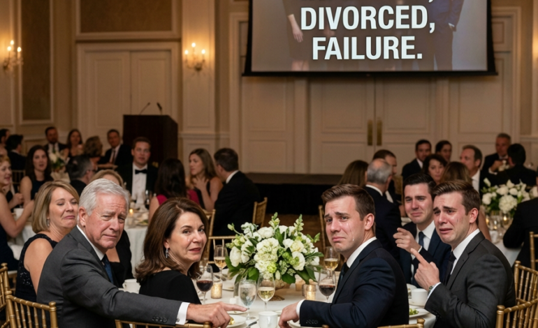 VF – SISKONI LAITOI “HEDELMÄTÖN, ERONNUT, EPÄONNISTUNUT” 3 METRIÄ KOKOISELLE NÄYTÖLLE HÄÄSSÄNSA, KUN 200 VIERASTA NAUROI, ÄITI SIEMISTELI VIINIÄ KUIN SE OLISI PÄIVÄLLISTÄ JA ISÄNI KUTSUI SITÄ “VAIN VITSIKSI” – MUTTA SILLÄ SEKUNNILLA KUN NOSTIN PUHELIMENI, KIRJOITIN YHDEN SANAN JA OTIN NÄYTÖN HALLINTAAN TOTUUDEN KANSSA, JONKA HE OLIVAT HAUDANNEET 16 VUOTTA, SULHANEN LAKKASI HYMYILEMÄÄN, HUONEEN VAIKUTUSTAVOITTAVIN PERHE NOUSI SEISOMAAN JA VANHEMPIENI VALHEILLE RAKENTAMA MAINE ALKOI MURTUU JOUTUA JOULUUN JOUTUEN KAKKUA EHTIIN EDES LEIKKAA.