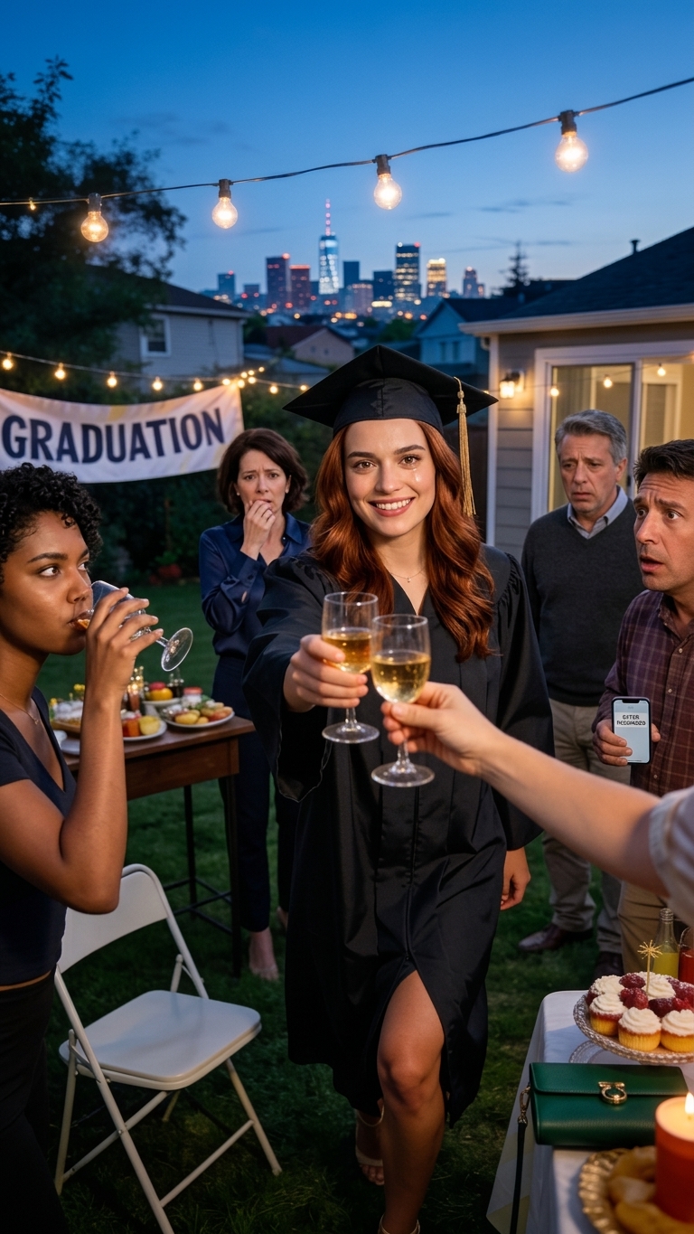 Just a moment… – “Ik zag hoe mijn moeder iets in mijn drankje gooide en glimlachte toen alsof er niets was gebeurd. ‘Een toost…