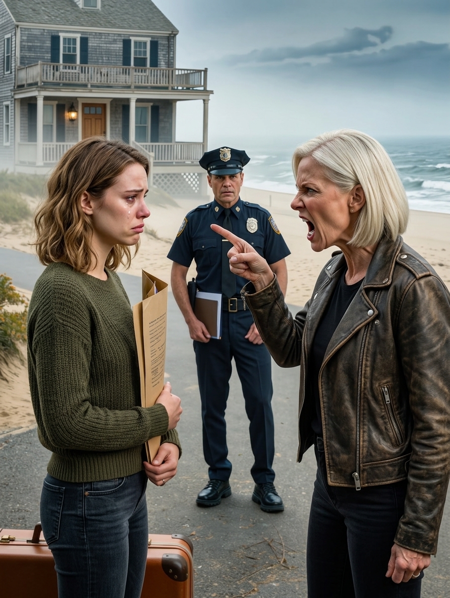 Mijn stiefmoeder belde om te zeggen: “Je bent voorgoed verbannen uit het strandhuis van de familie! Ik heb alle sloten vervangen!” Ze lachte. Ik antwoordde kalm: “Bedankt dat je me dat laat weten.” Ze had geen idee dat mijn moeder me het huis in het geheim had nagelaten voordat ze overleed.