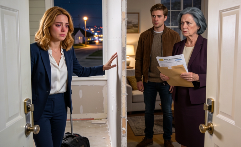 Een momentje… – “Ik kwam thuis bij een muur die mijn huis in tweeën spleet. Mijn schoonmoeder eiste: ‘Betaal $ 100.000.’ Ik zei:…