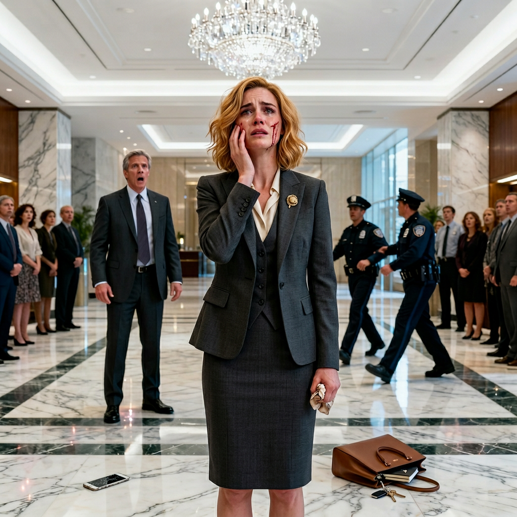 Simpele CEO wordt in haar eigen hotel door een manager geslagen – 10 minuten later ontslaat ze het hele personeel.