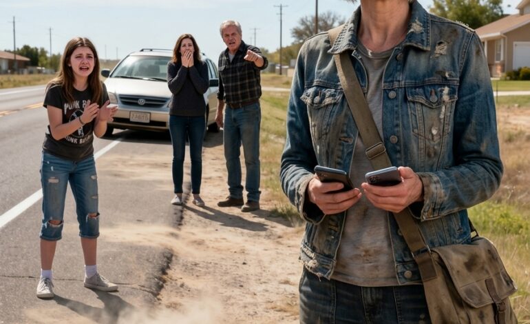 “KRUIP NAAR HUIS OF GA DAAR BUITEN DOOD!” Ik werd ‘s nachts uit de auto gegooid omdat mijn zus meer beenruimte wilde. Mijn ouders reden lachend weg. Dus ik heb hun leven verpest