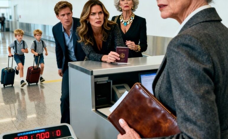 Ik had vliegtickets gekocht voor het hele gezin, maar op het vliegveld zei mijn schoondochter: “We hebben jullie ticket aan mijn moeder gegeven. De kleinkinderen zijn dol op haar.” Mijn zoon was het daarmee eens. Ik knikte zwijgend en liep weg. En een minuut later deed ik iets waardoor ze me smeekten hun reis te annuleren. Hartsfield Jackson International Airport bruiste als een verstoorde bijenkorf, de lucht was dik van rollende koffers, overlappende aankondigingen en de rusteloze energie van mensen die zweefden tussen waar ze waren en waar ze hoopten te zijn.