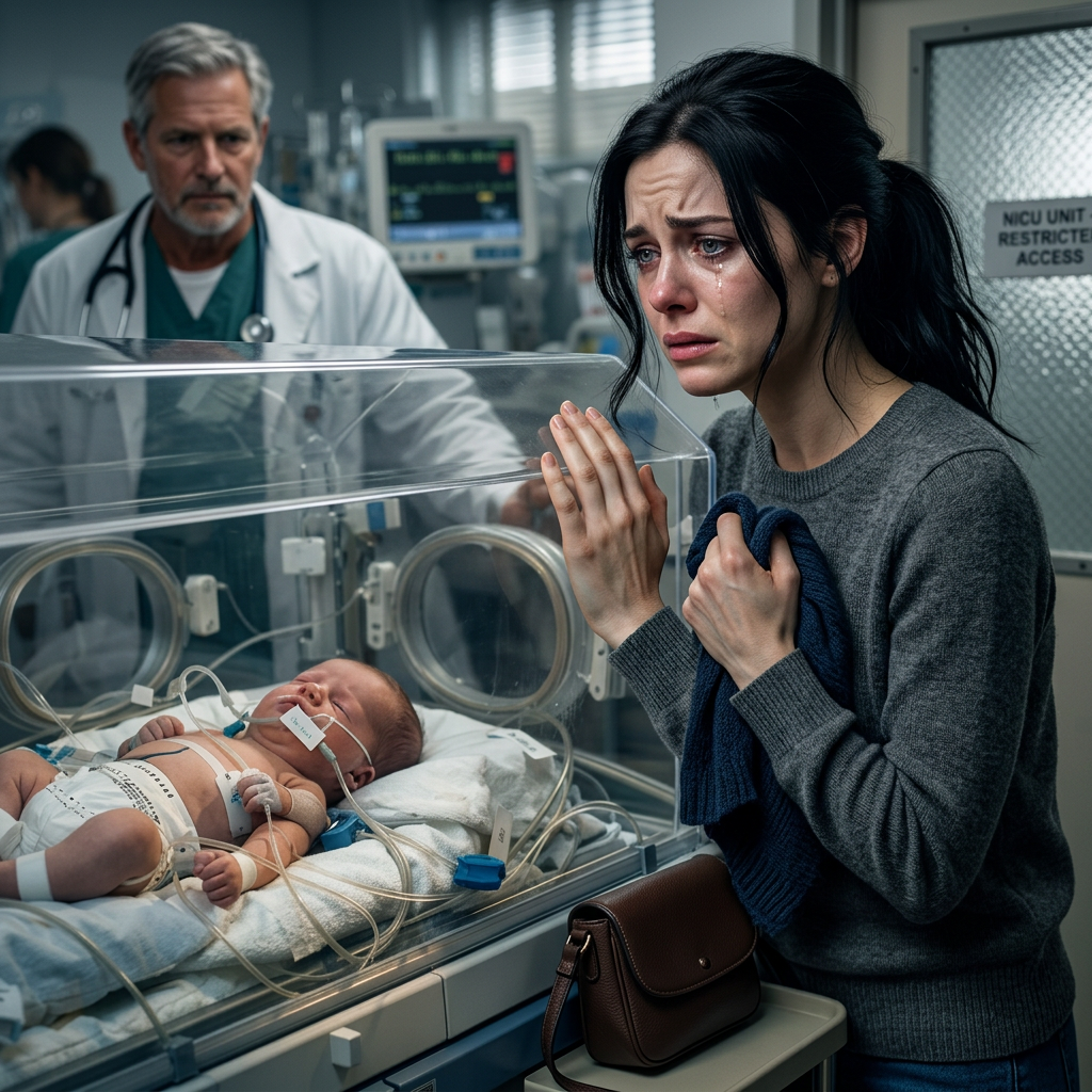 In het ziekenhuis liet ze haar zieke pasgeborene achter – 25 jaar later komt een krachtige vrouw binnen en spreekt…