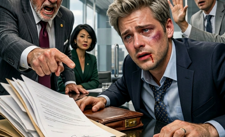 De kamer werd doodstil toen mijn vader de map naar me toe duwde en gromde: “Teken de erfenis van 9,8 miljoen dollar over aan je zus.” Ik zei nee. Mijn moeders klap kwam hard aan. “Je hebt geen keus!” schreeuwde ze. De advocaat verstijfde plotseling. “Weet je wie er eigenlijk—” snauwde mijn vader, “Weet wat?!” Mijn hart bonkte in mijn keel. Want op dat moment stond de waarheid die ze jarenlang hadden verborgen op het punt aan het licht te komen.