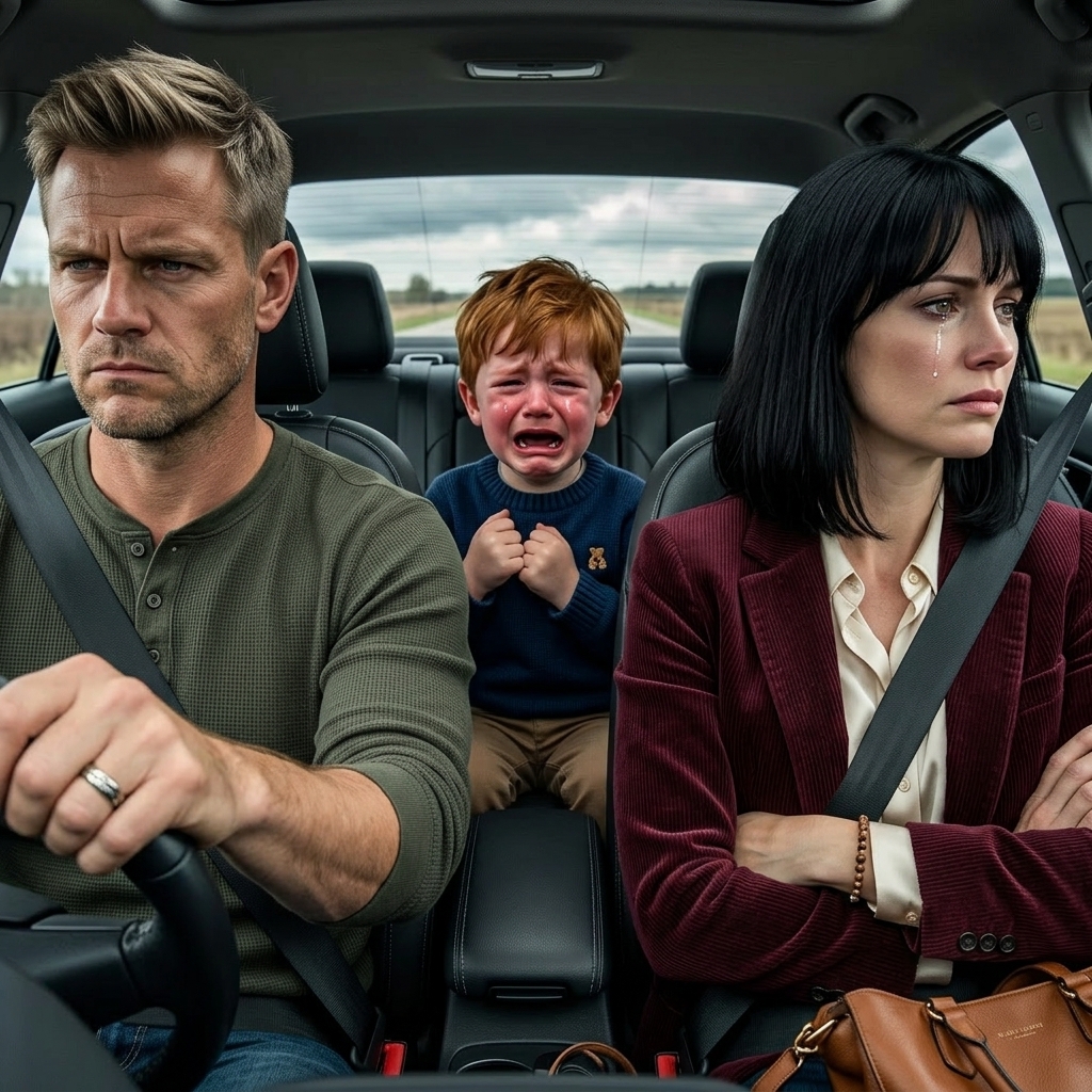 Mijn zoon huilde de hele autorit naar het huis van zijn oma. “Papa, alsjeblieft, laat me hier niet achter,” smeekte hij. Mijn vrouw snauwde: “Je behandelt hem als een baby.” Ik ben toch weggegaan.