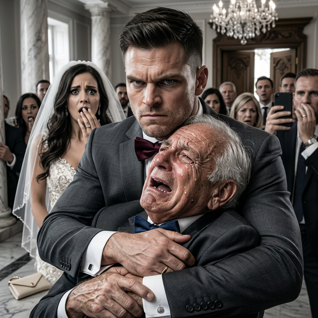 My in laws insulted my father on my wedding day in front of 500 guests. They said, “That’s not a father, that’s trash.” My fiancée laughed. I stood up and canceled the wedding. Then my father looked at me and said, “Son… I’m a billionaire.” My life changed in an instant.