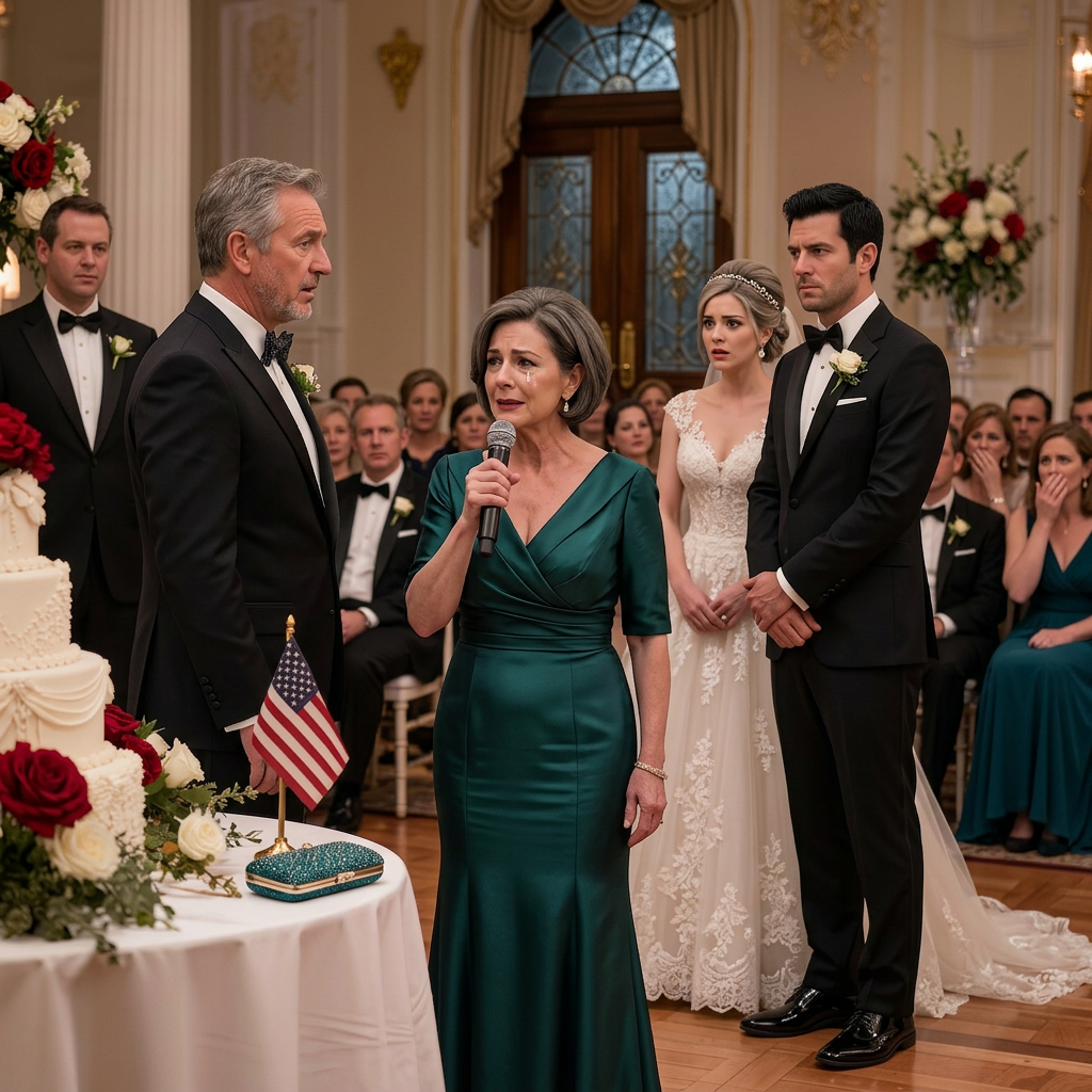 Ik heb mijn dochter alleen opgevoed. Op haar bruiloft zei haar schoonvader respectloze dingen tegen me in het bijzijn van 400 gasten… Totdat ik opstond en zei: ‘Weet je wel wie ik ben?’ Toen verdween de glimlach van zijn gezicht…